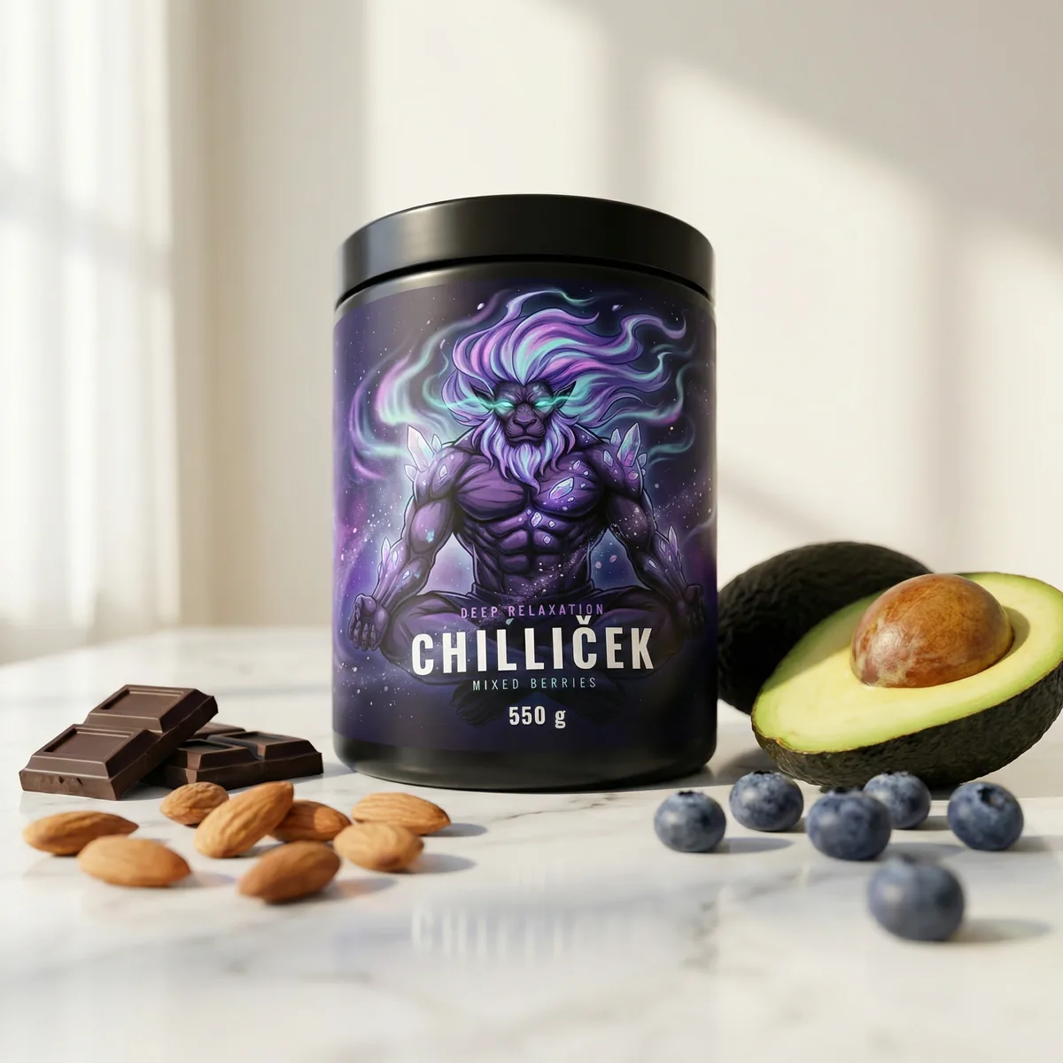 Chilliček Magnesium Bisglycinate with magnesium-rich foods